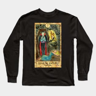 Four Of Swords. Major Arcana Tarot Card. Long Sleeve T-Shirt